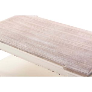 Mesa Centro Madera Beige Natural 110x58x46 Cm