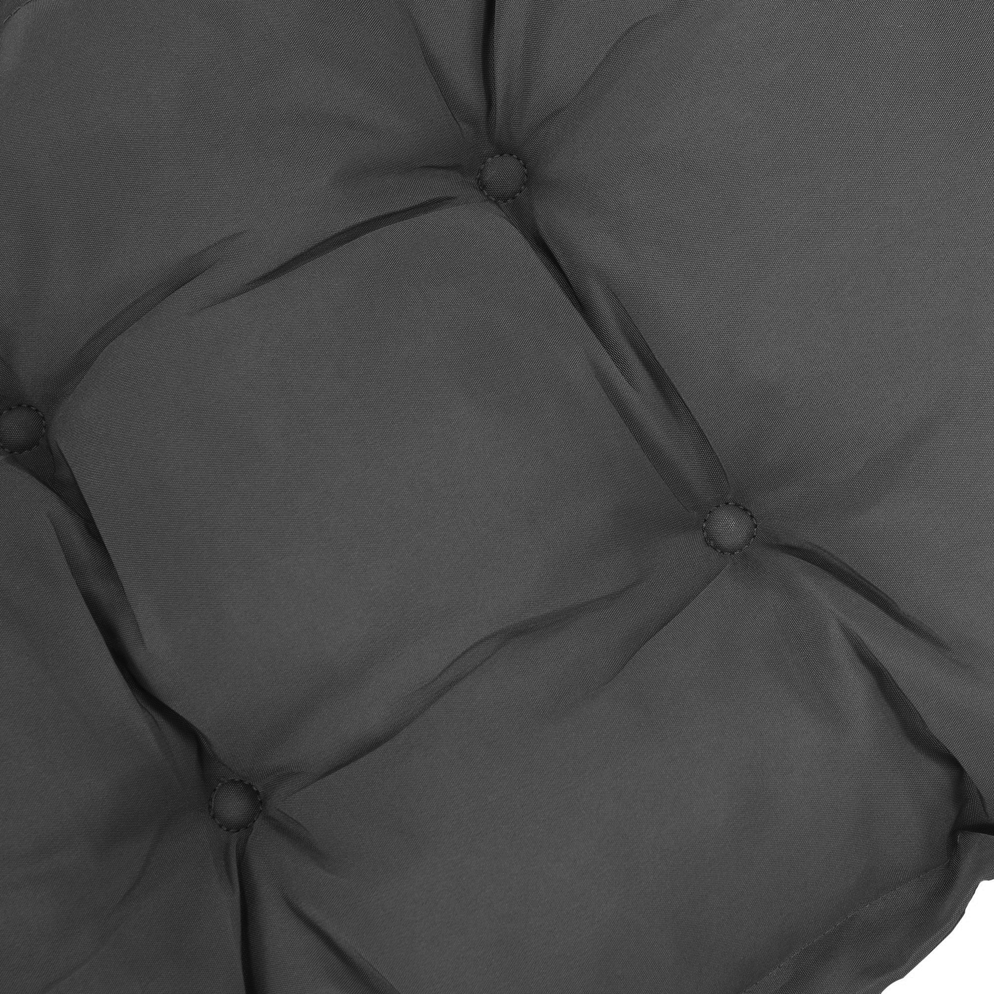 Cojín para Banco de Jardín Acolchado 100x40x10 cm Cojín Rectangular para Interior y Exterior con Relleno Grueso y Cintas de Sujeción Gris Oscuro