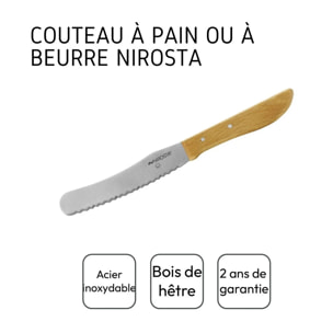 Couteau à pain et à beurre 21 cm Nirosta