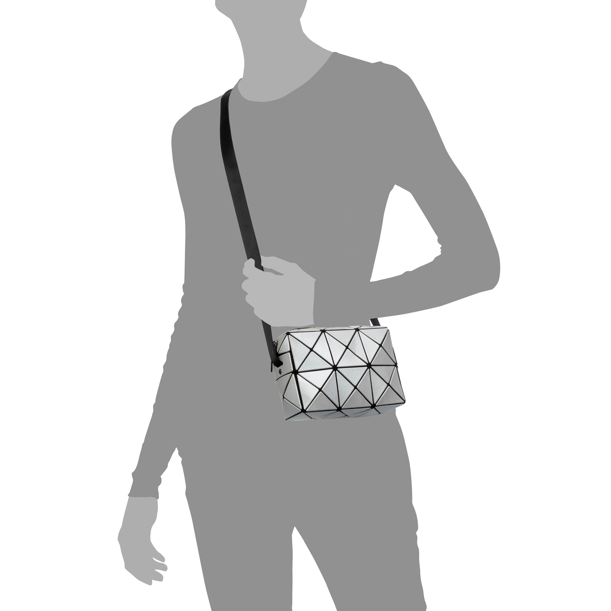 Aso borsa a tracolla dal design geometrico.