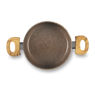 Casseruola 20 cm Excelsa – Wood & Stone, Alluminio Beige