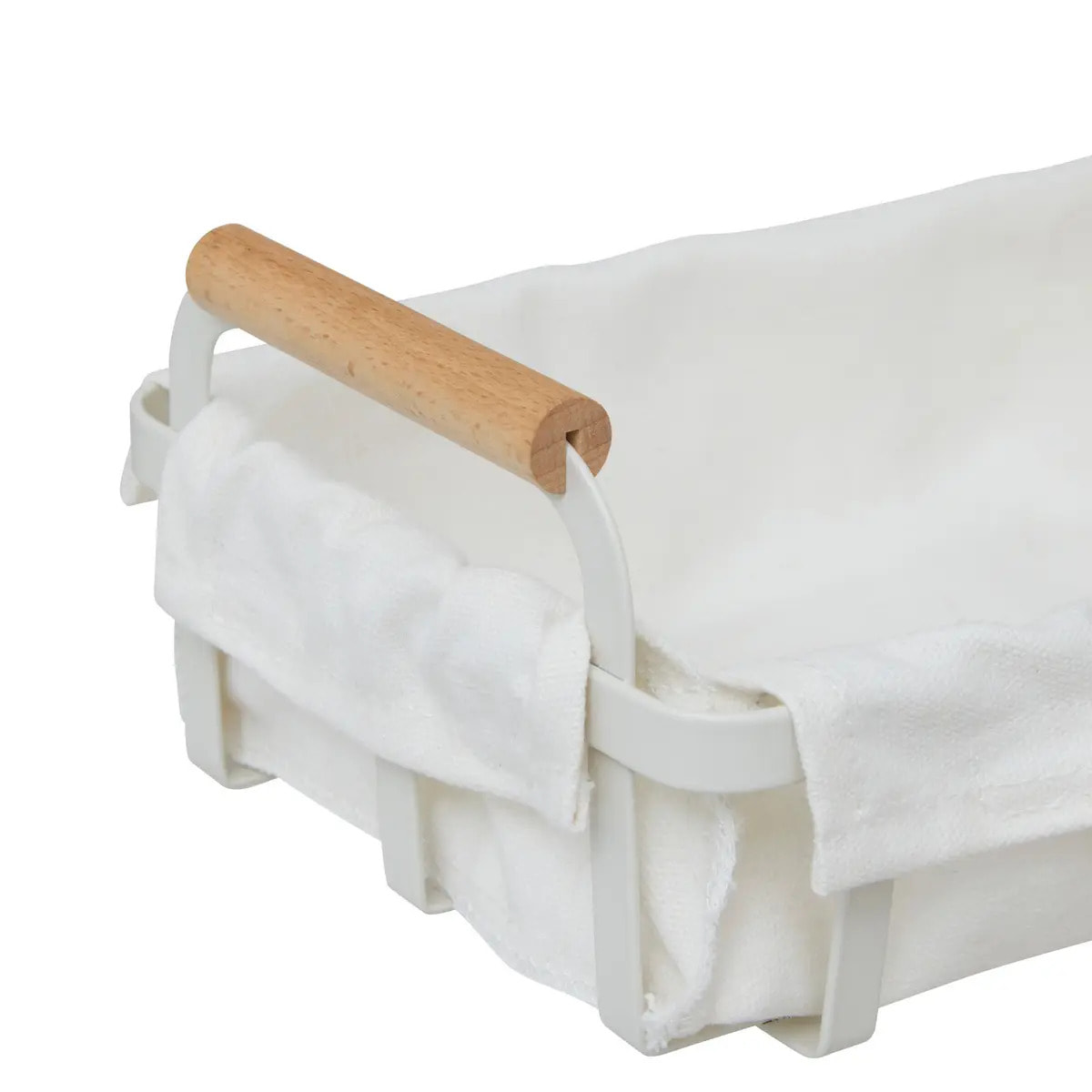 Corbeille à pain Balm L27,6cm blanc en métal