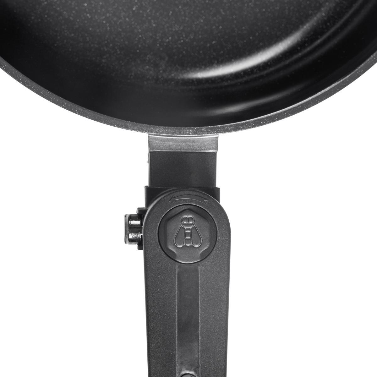 Poêle avec manche repliable - Transformer