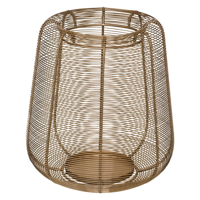 Lanterne doré 27x27cm