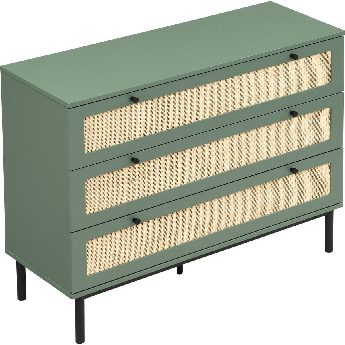 Commode 3 tiroirs en cannage - LUMA