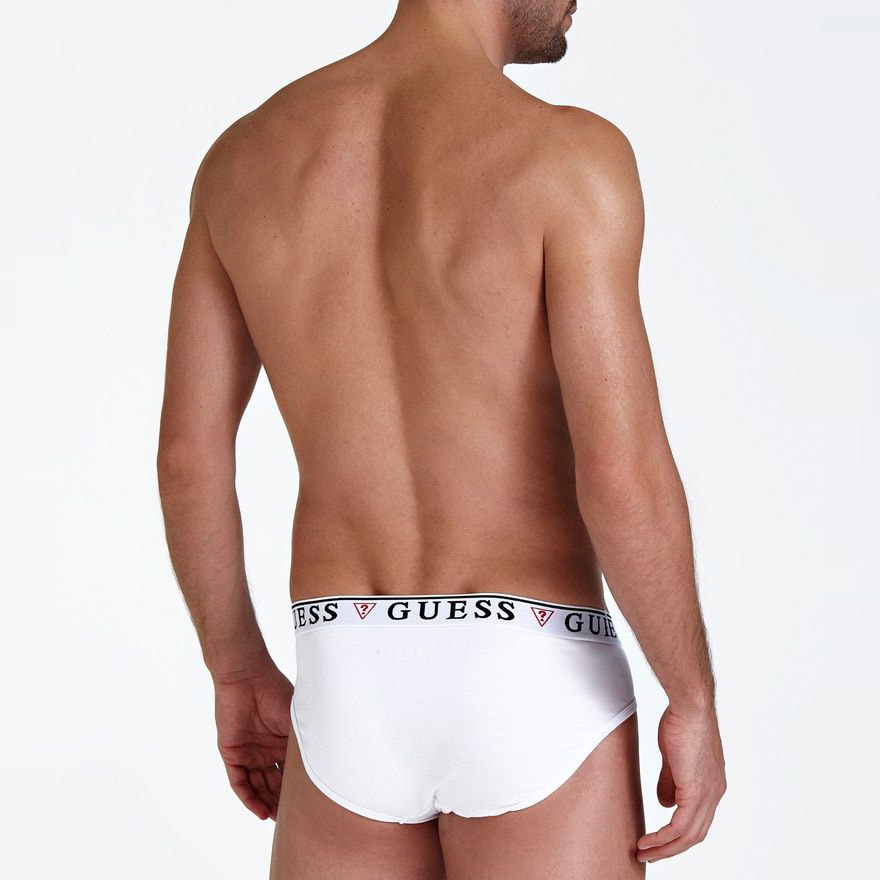 Slip Brian Hero (x3) - coton - logo - noir et blanc