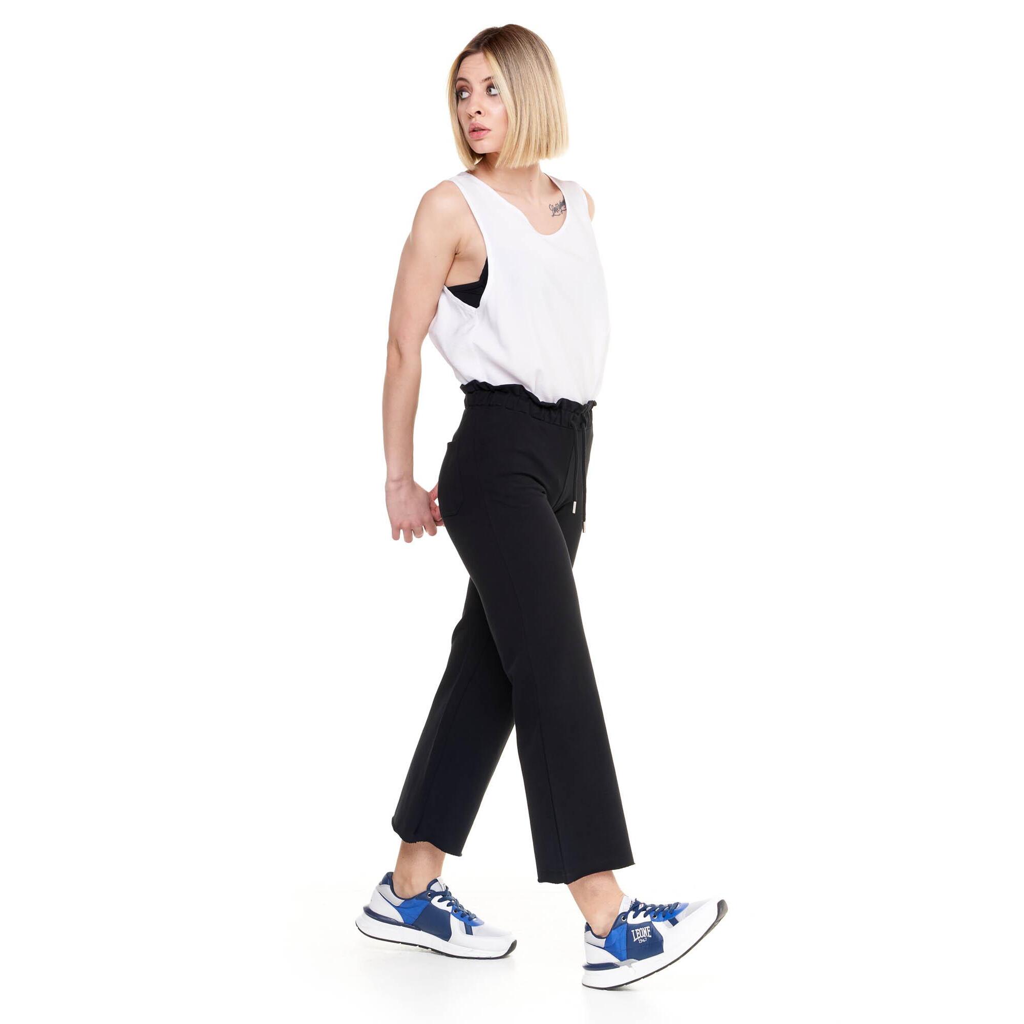 Pantalones deportivos de mujer brillantes hasta los tobillos