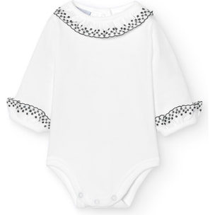Body bebé manga larga cuello batista