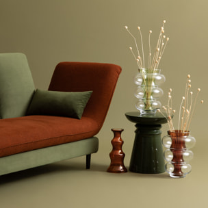 Vase « Double » Atmosphera x matali crasset H36cm en verre vert