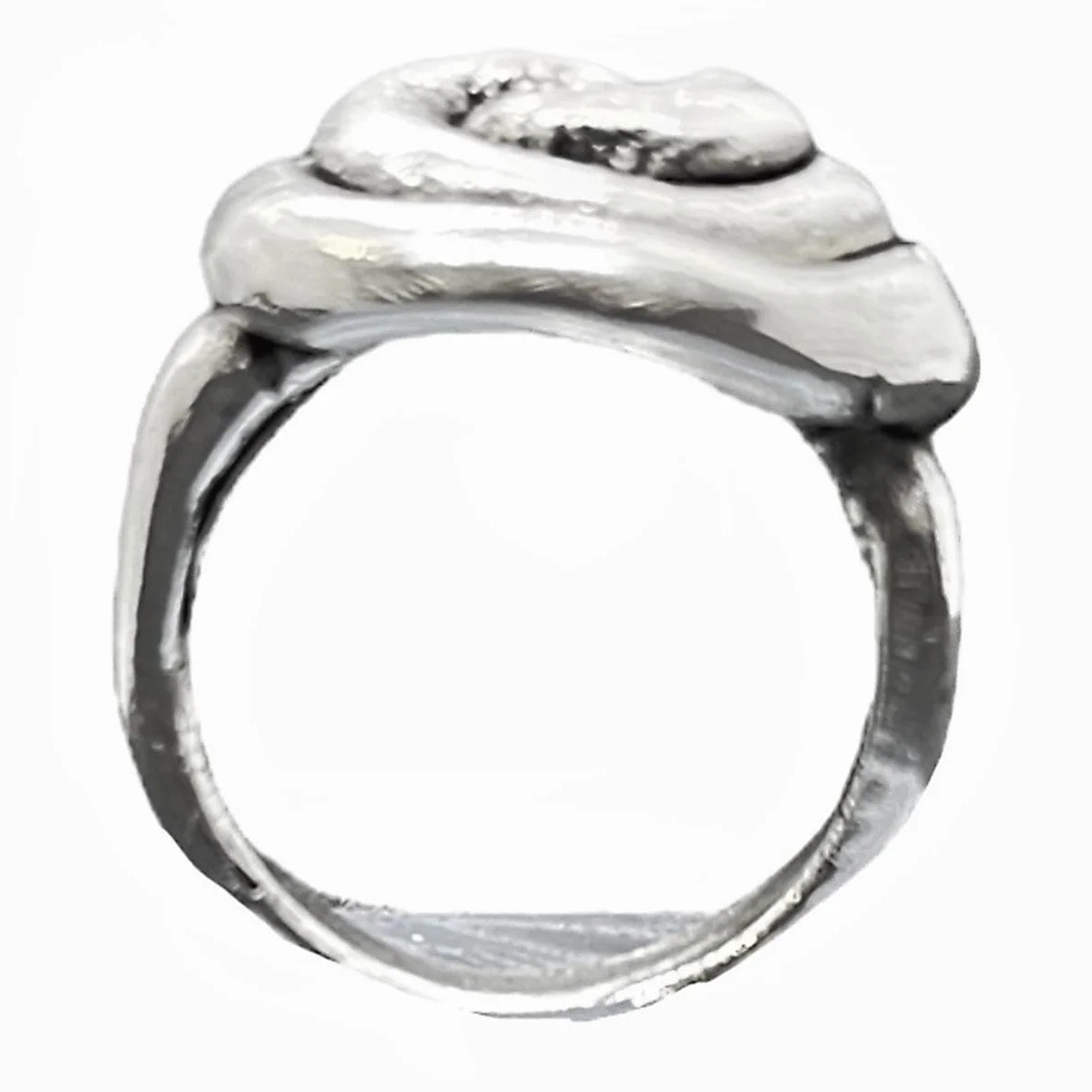 Anillo espiral Alice en plata chapado