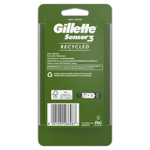 3x3 Rasoirs Jetables Gillette Sensor3 Recycled