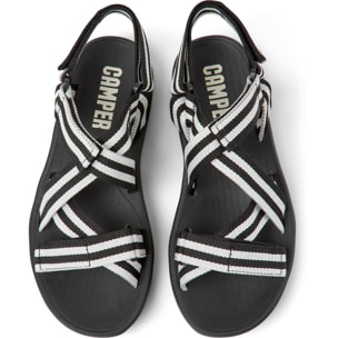 Sandalias - CAMPER Match - Negro - Textil técnico (poliéster reciclado)