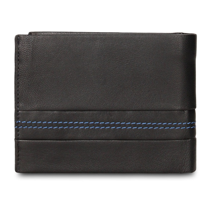 Portafoglio uomo in vera pelle - Modello Silvano Elite - Casual - 12.5 x 9.0 x 2.0 cm