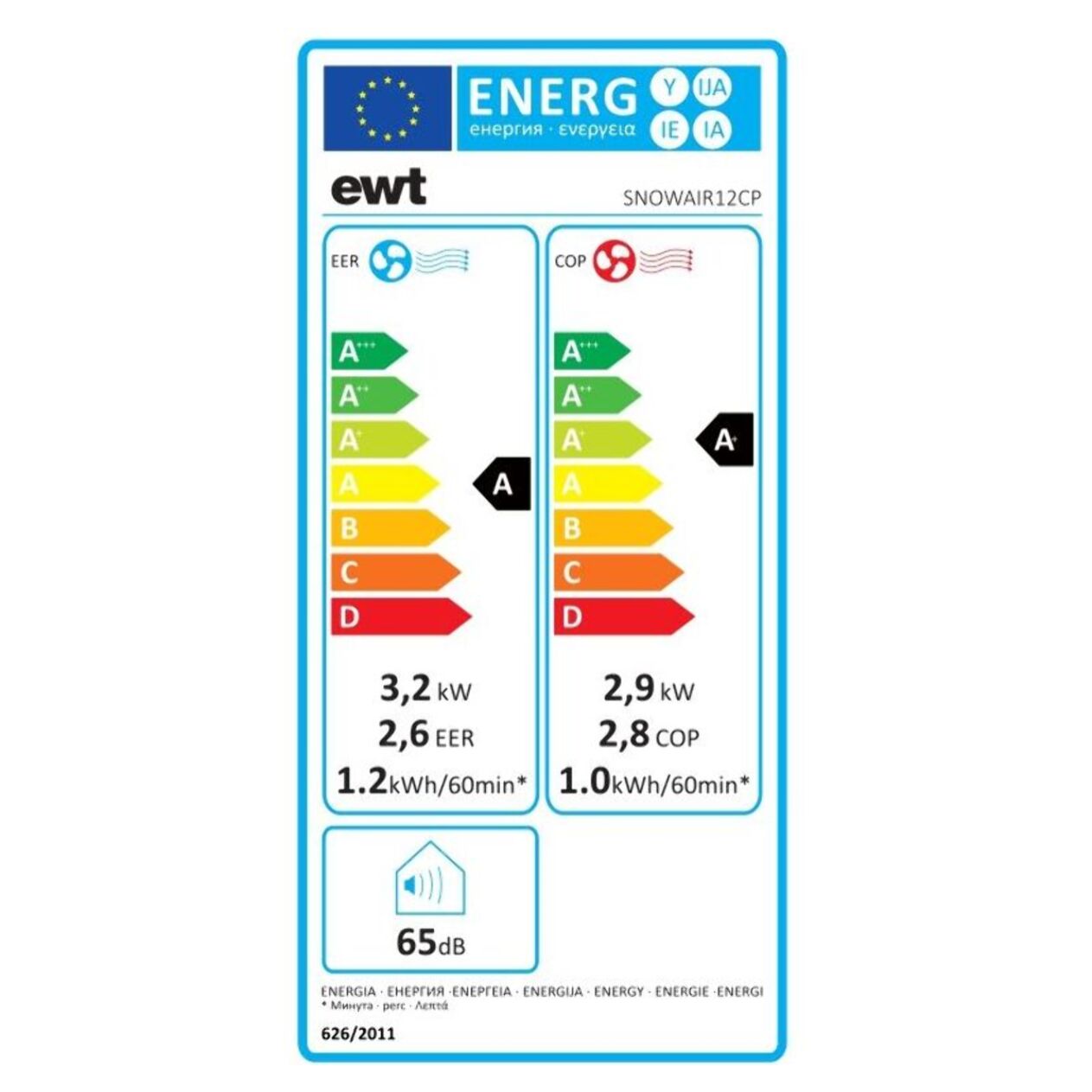 Climatiseur EWT SNOWAIR12CP