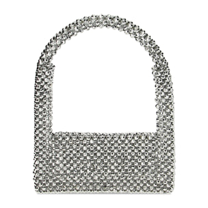 Mini-bag argento in pvc