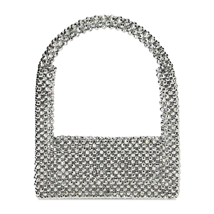 Mini-bag argento in pvc
