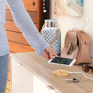 Caricabatterie Senza Fili in Bambù Wirber InnovaGoods