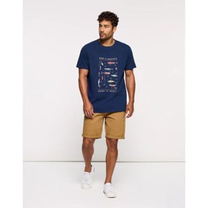 Camiseta Manga Corta Azul Marino - Nichols