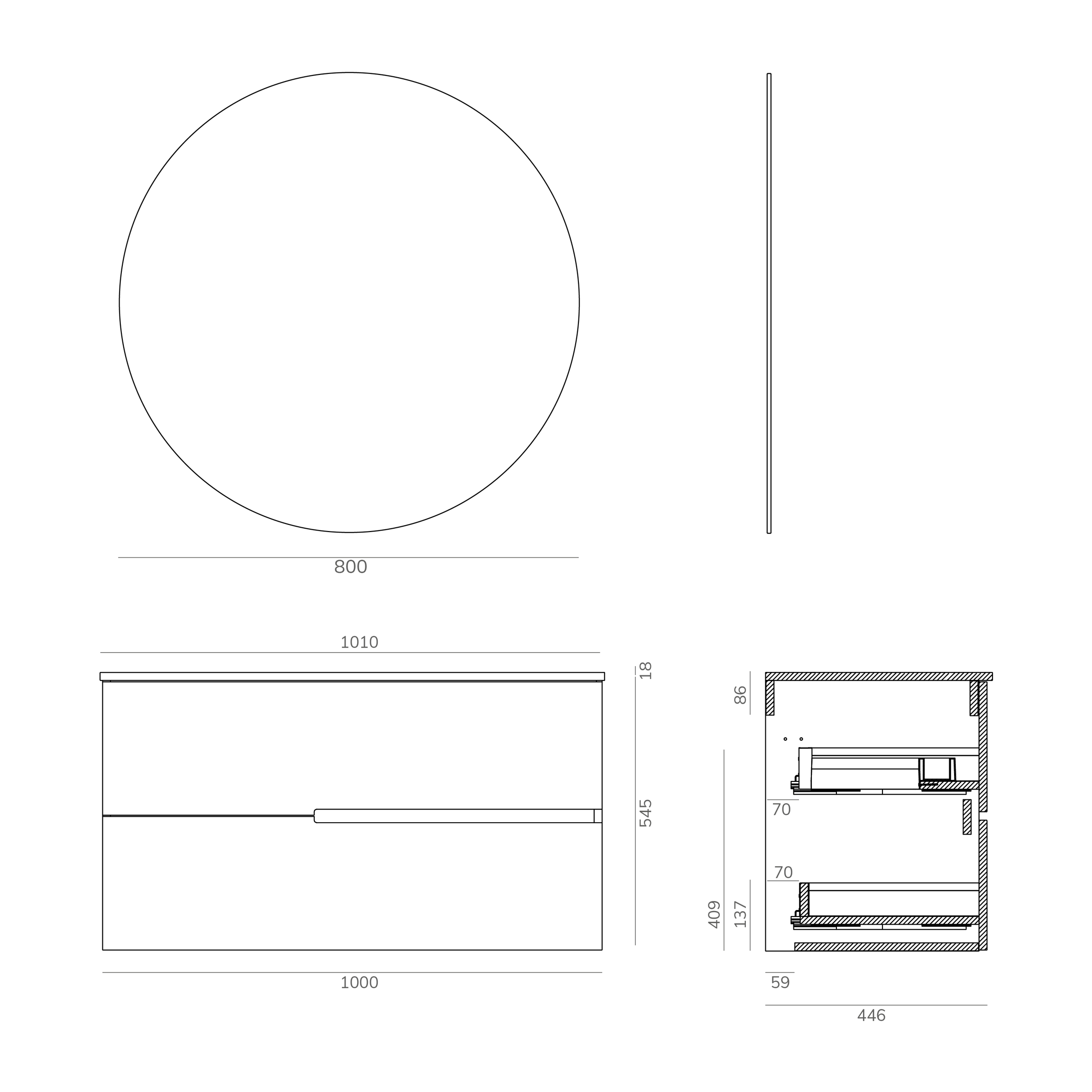 Conjunto de baño MEMPHIS 2C, Alday, 100cm, Teka