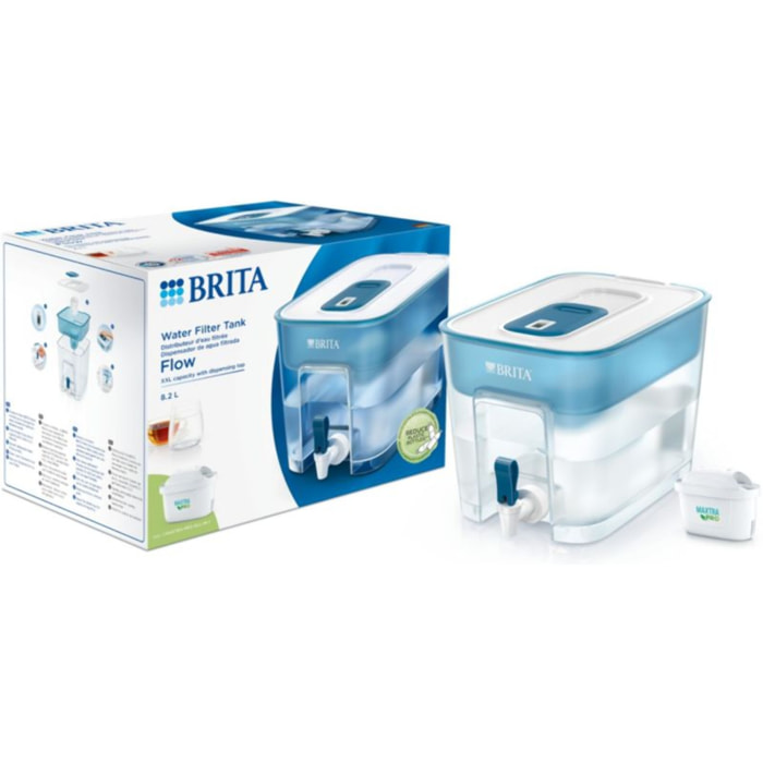 Carafe filtrante BRITA Flow basic blue + 1 cartouche Maxtra Pro