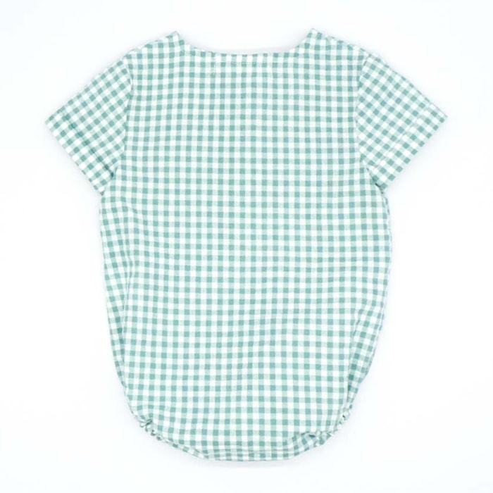 PELELE CUADROS VICHY VERDE