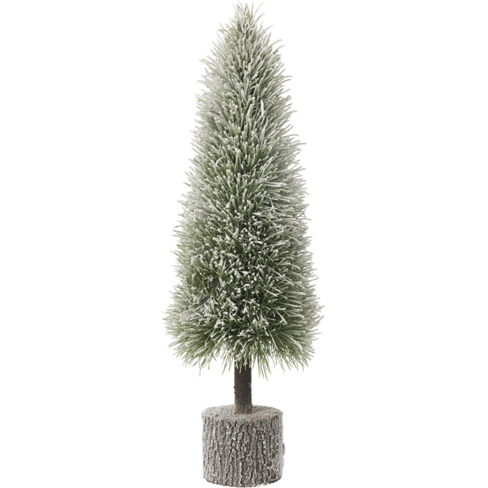 J-Line décoration Sapin De Noël Neige - plastique - vert - large - LED