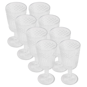Juego de copas de cristal de 300ml Transparente San Ignacio