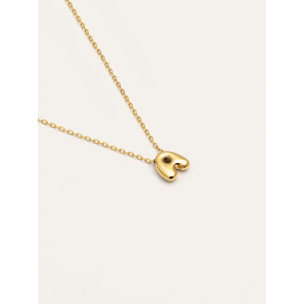 Collana Hailey Letter Acciao Placcato Oro