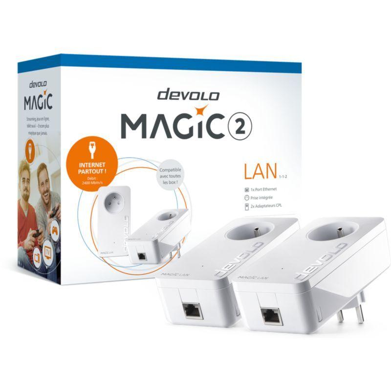 CPL Filaire DEVOLO Magic 2 LAN - 2 adaptateurs