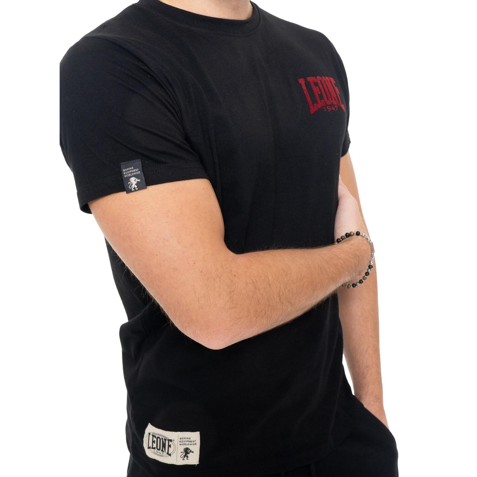 T-shirt uomo a manica corta in cotone, stampa Leone 1947 Graphics