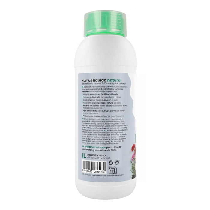 Humus Líquido Concentrado Bioestimulante Natural 1L Planeta Huerto
