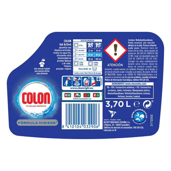 PACK COLON DETERGENTE GEL ACTIVO 74D + FLOR SUAVIZANTE NENUCO 78D