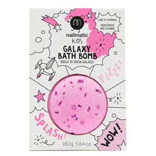 Galaxy Bath Bomb - Cosmic - Boule de Bain Effervescente et Apaisante - Rose 160 g