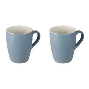 Juego de 2 tazas 340ml san ignacio en porcelana bone 8,3x5,7x10,2cm