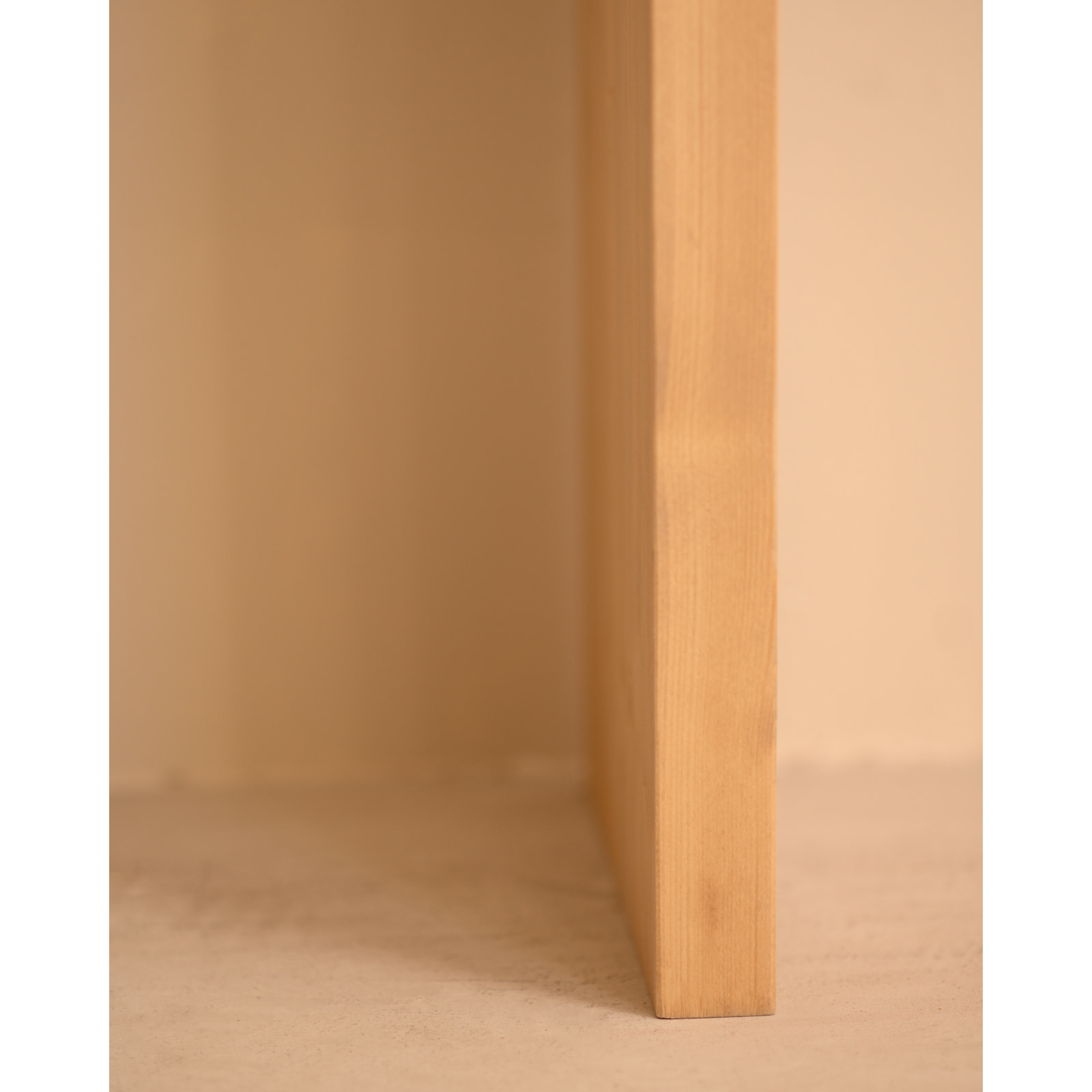 Console en bois massif ton chêne moyen 120x80cm Hauteur: 80 Longueur: 120 Largeur: 30