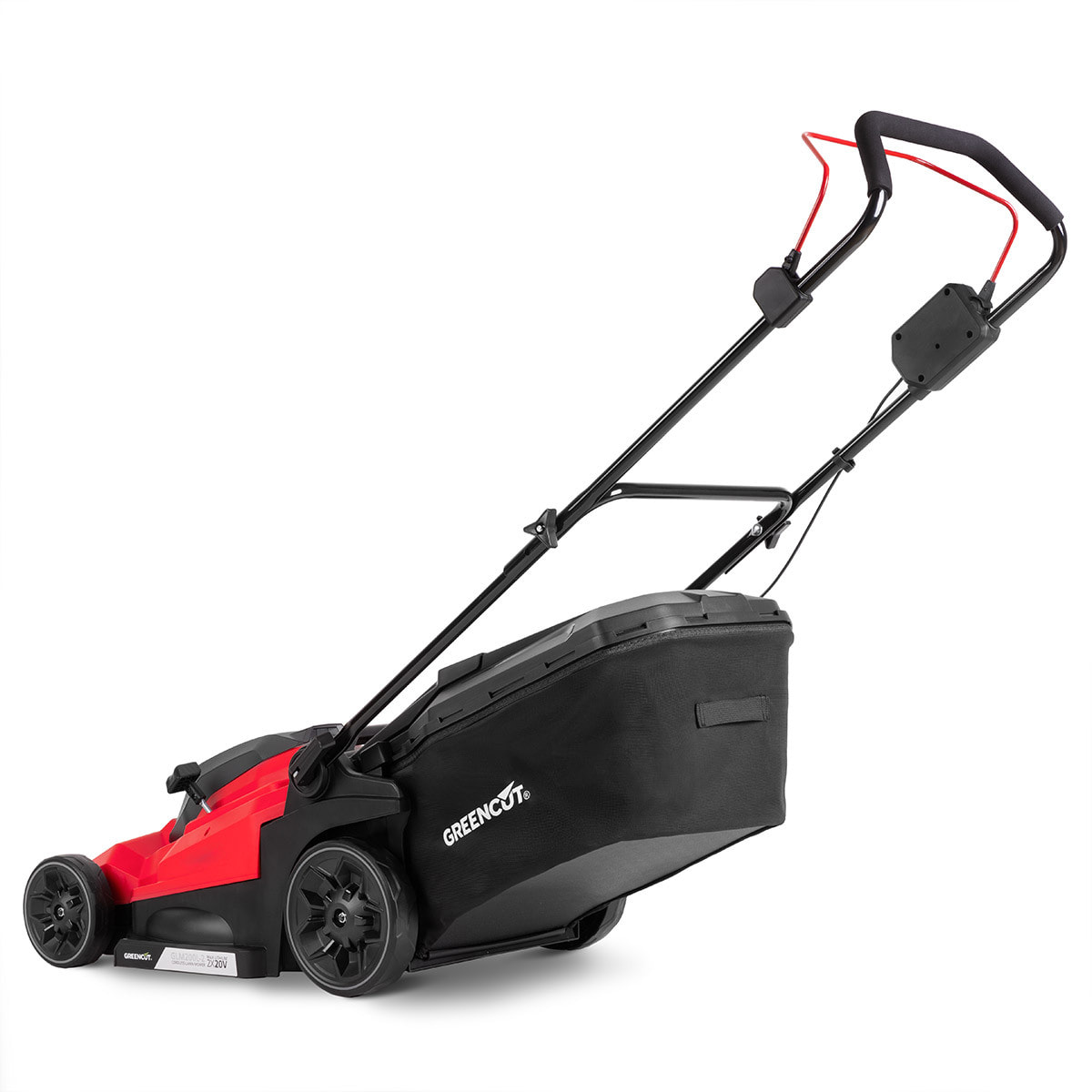 Cortacésped batería litio 40V (2 baterías de 20V) corte 430mm, 3100 rpm, 6 alturas - Greencut GLM200L-2
