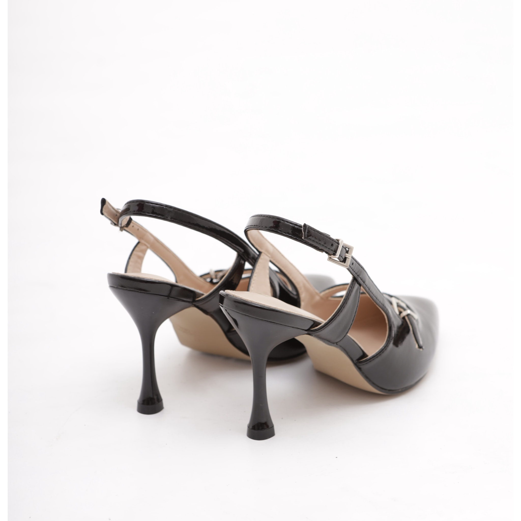SLINGBACK T-BAR NERO
