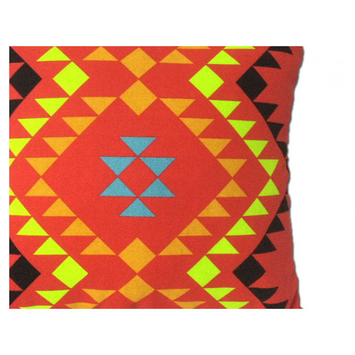 Coussin motif tribal rouge 45*45 - RED TRIBE