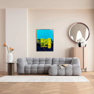 Tableau Frame Abstract High Gloss 120x160cm bleu Kare Design