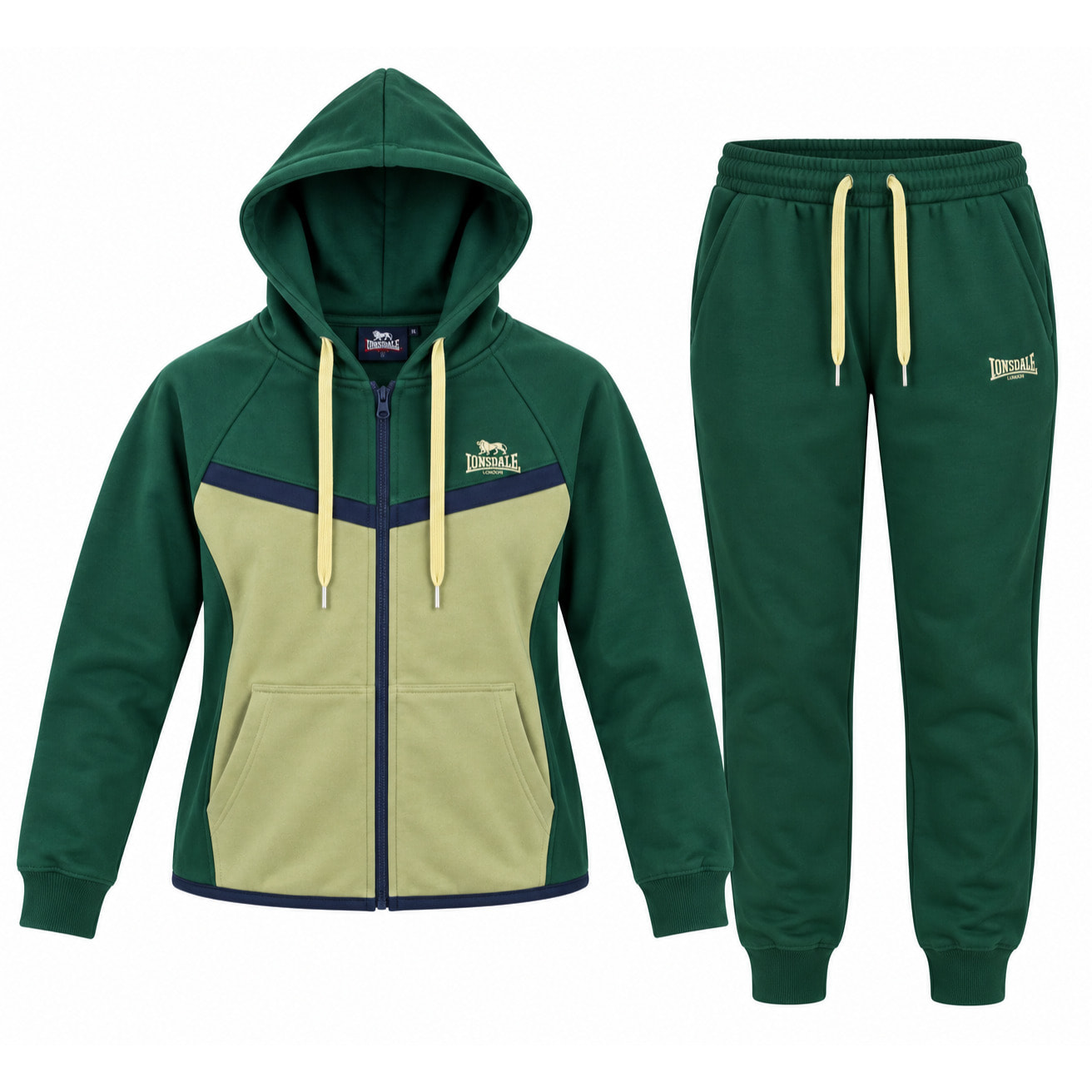 Tuta Donna LONSDALE Cotone Felpato Zip