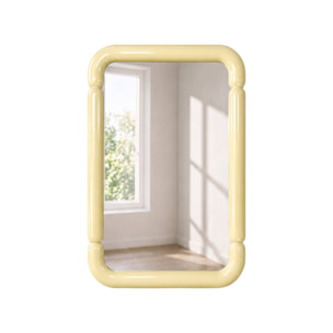 Miroir rectangulaire décor bois 106cm VOLT