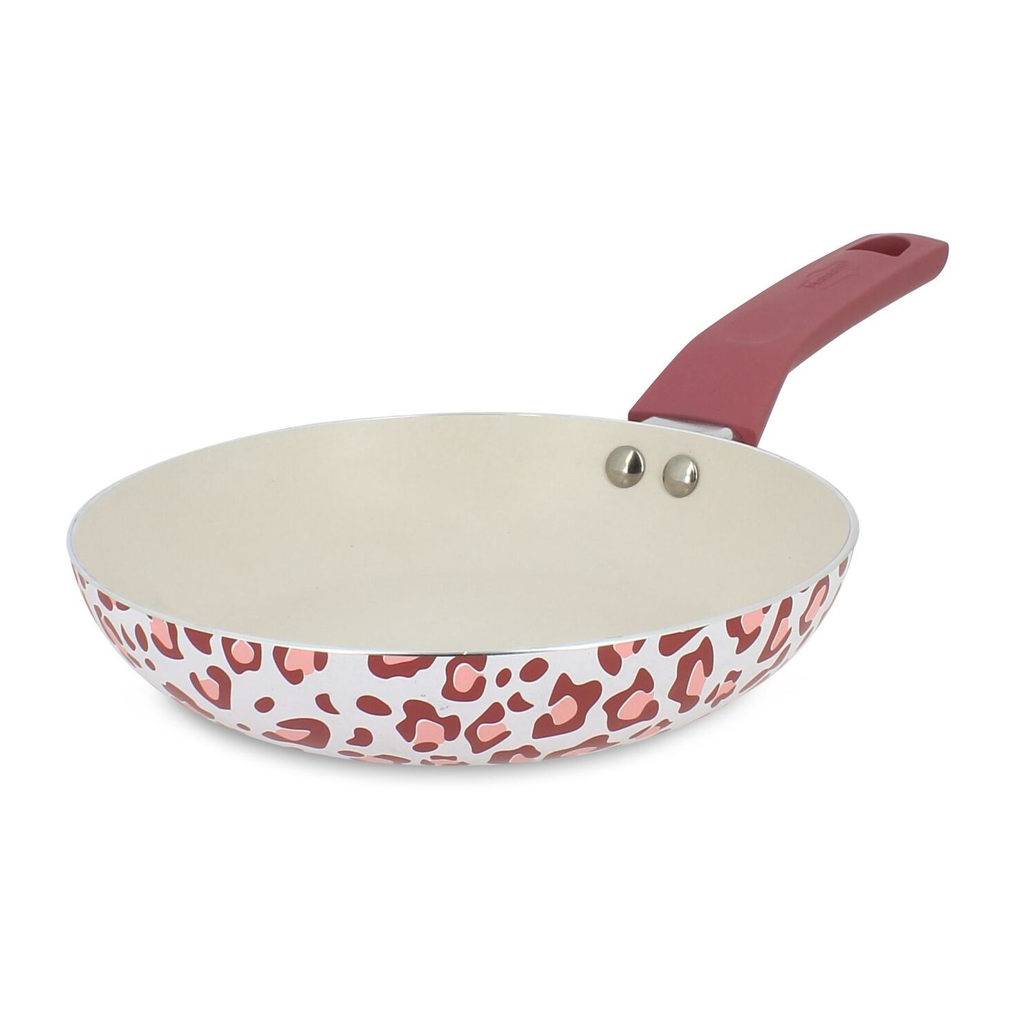 Poêle en aluminium recyclé 20cm léopard rose - tous feux LEOPARD