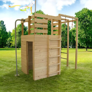 Maisonnette en bois pour enfants et ado - Multi activités