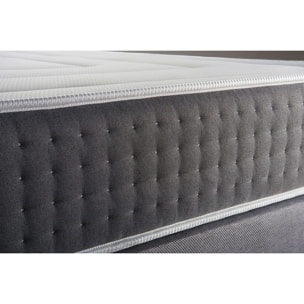 Matelas Vingt-Six - 26cm - Ressorts ensachés et mémoire de forme - Confort hôtelier - Soutien point par point