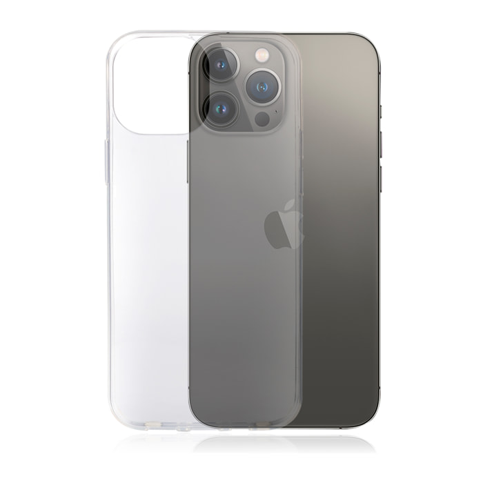 Custodia Slim Crystal Clear in TPU trasparente per iPhone 13 Pro Max.