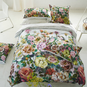 Housse de couette imprimée en satin de coton, GRANDIFLORA, Multicolore