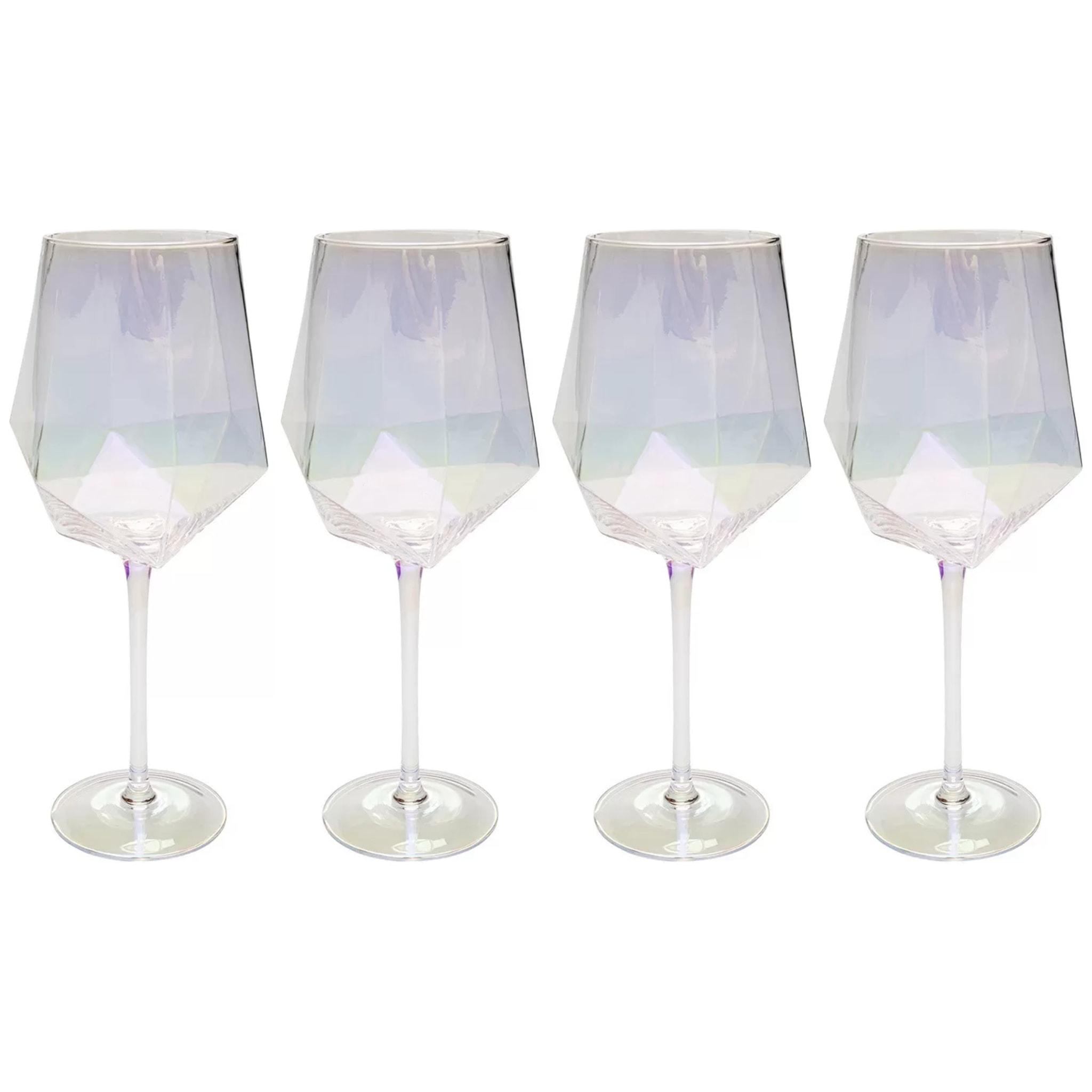 Verres à vin rouge Diamond set de 4 Kare Design