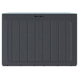 Baul de jardin 190 litros Prosperplast Boardebox de plastico en color antracita 78 x 43,3 x 55 cm