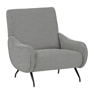 Poltrona Marilyn Pied De Poul Bianca e nera