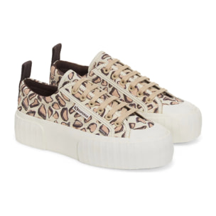 Superga - Sneakers Donna Beige - 2631 PLATFORM GIRAFFA PRINT
